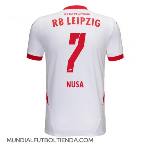 Camiseta RB Leipzig Antonio Nusa #7 Primera Equipación Replica 2024-25 mangas cortas